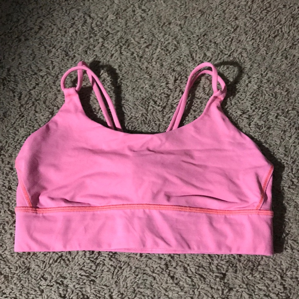 Pink Lululemon Size 4 Sports Bra